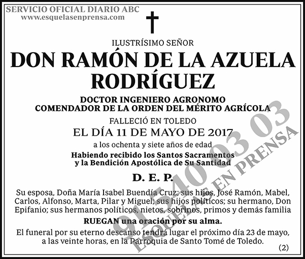 Ramón de la Azuela Rodríguez